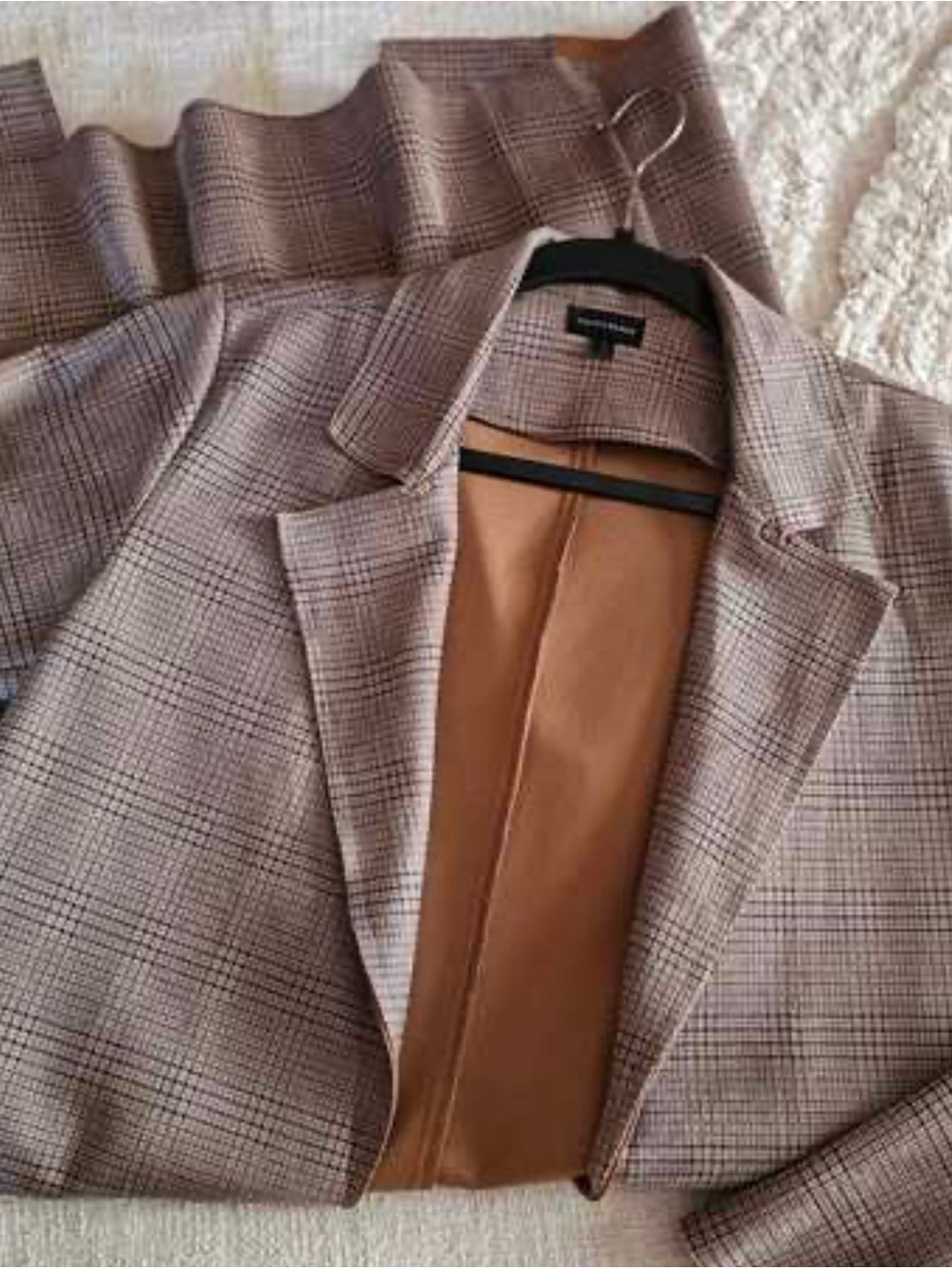 Classic Plaid Women’s Coat in Brown